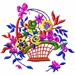 Vase For Flowers Embroidery Design 11